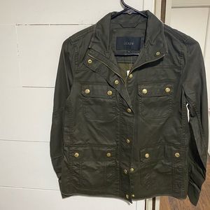 Green Blazer with Gold Buttons